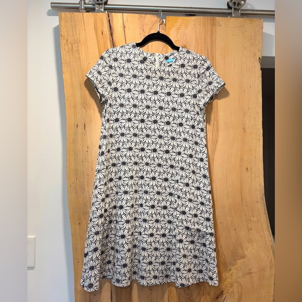 J. McLaughlin, Daisy Swing Dress, Off-White And Black, Size S